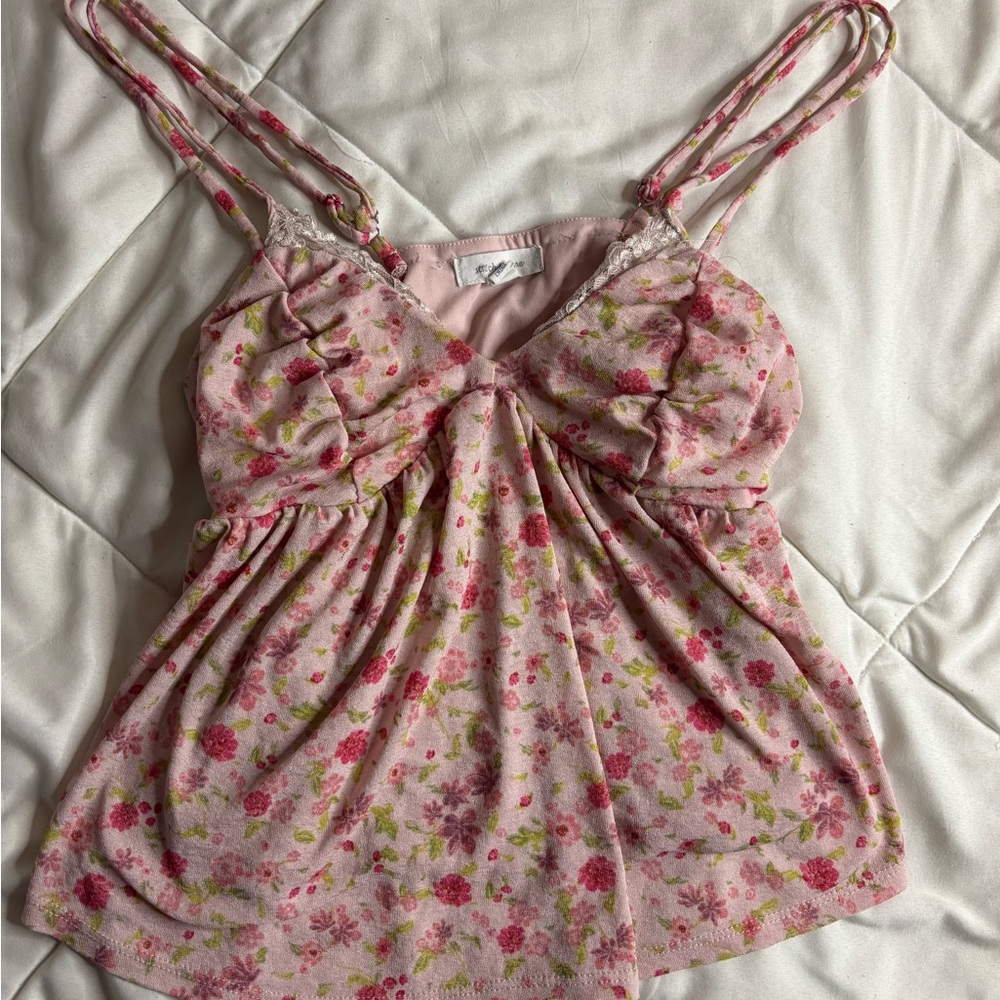 Floral Pink Women's Top